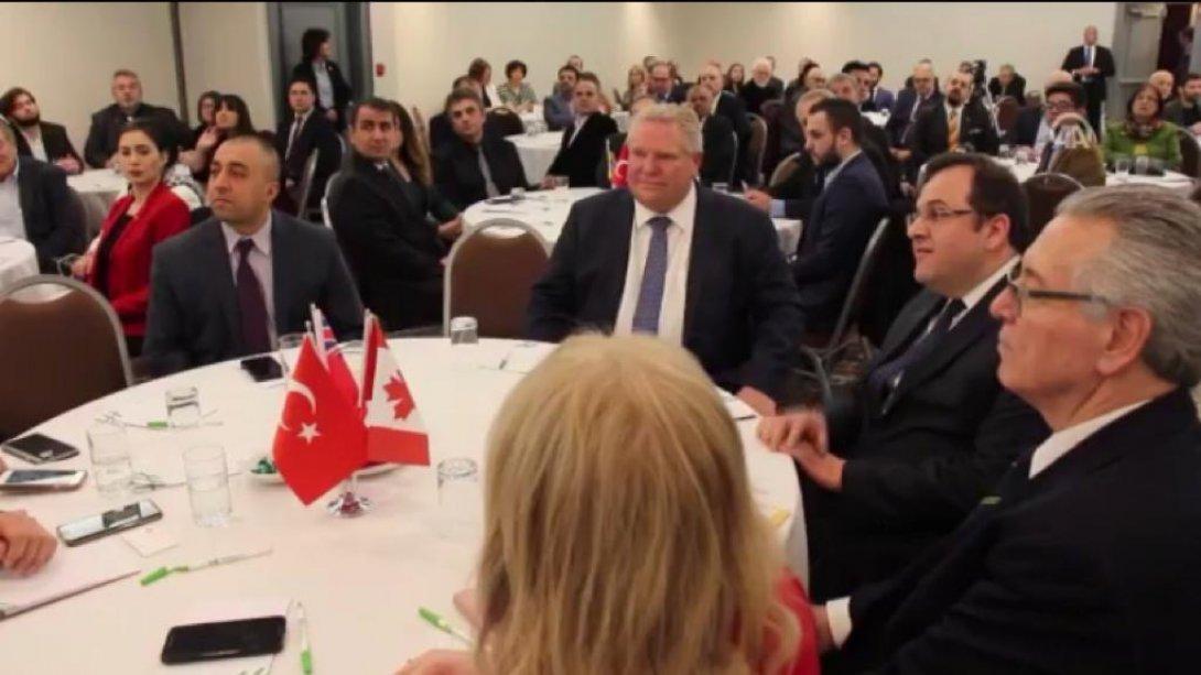 Ontario Eyaleti Başbakanı Türk Toplumuyla Buluştu.