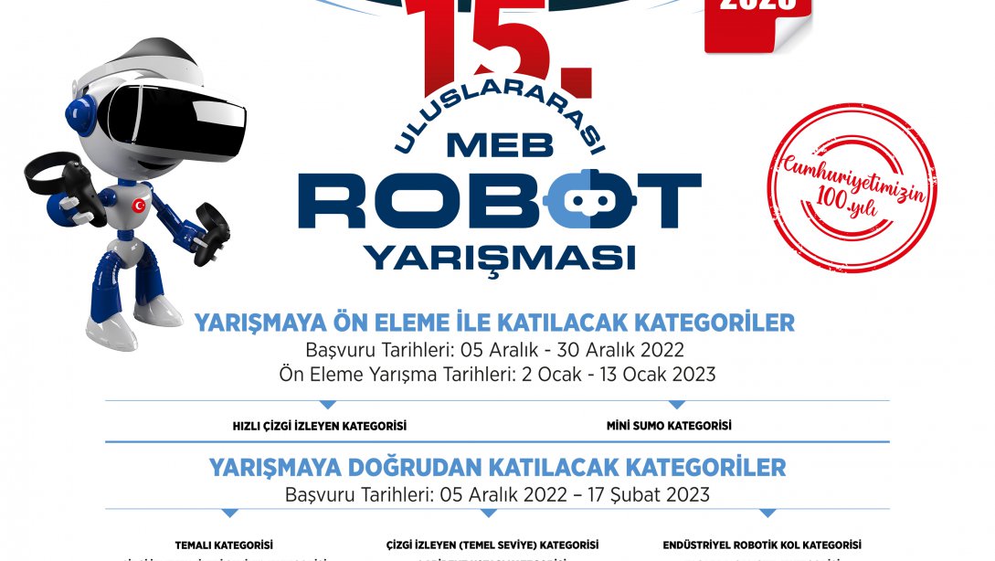 T.C. MEB - Robot Yarışması - 8-11 Mart 2023 (Bursa)